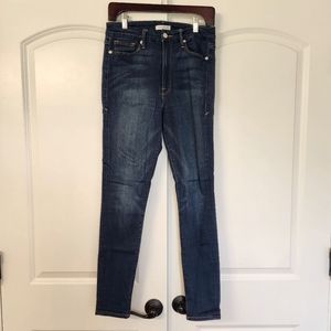Good American dark skinny jeans